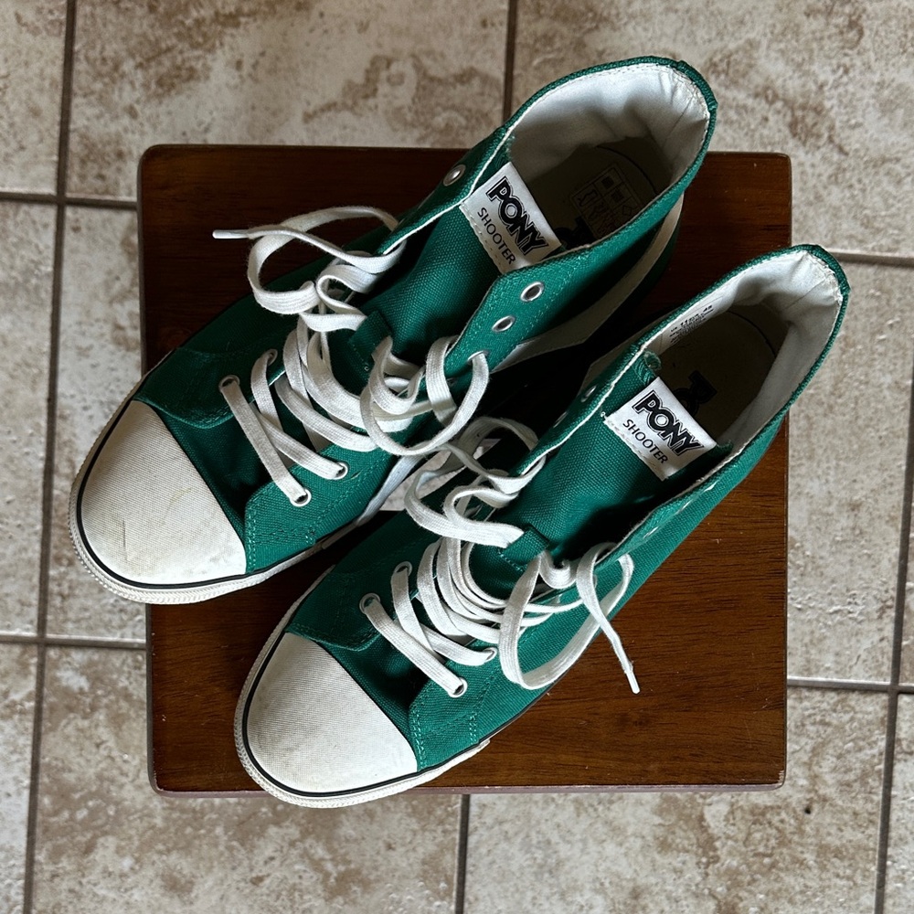 Pony Emerald Green Canvas Sneakers